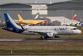 Second test flight of a Kuwait Airways Airbus A320-251N in Toulouse