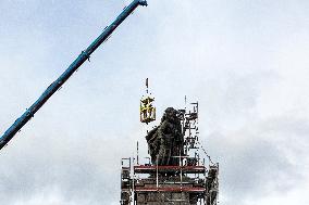 Dismantling Of The Monument To The Soviet Army In Sofia.