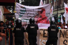 Demonstration In Support Ernestina Godoy Ratification