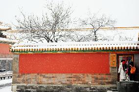 The Forbidden City Snow Scenery in Beijing