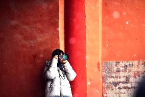 The Forbidden City Snow Scenery in Beijing