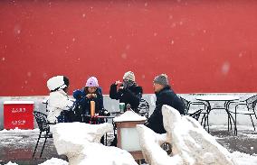 The Forbidden City Snow Scenery in Beijing