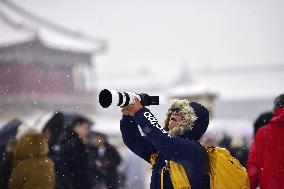 The Forbidden City Snow Scenery in Beijing