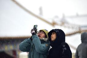 The Forbidden City Snow Scenery in Beijing