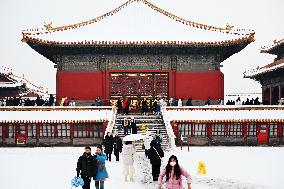 The Forbidden City Snow Scenery in Beijing