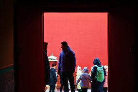 The Forbidden City Snow Scenery in Beijing