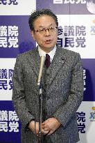 Seko, secretary general of LDP in upper house