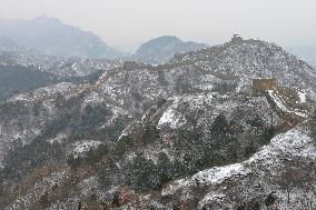 Jinshanling Great Wall After Snow