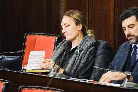 The City Council With A Flag Of Israel Displayed By A Council Group In Milan