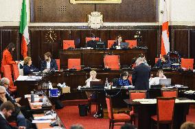 The City Council With A Flag Of Israel Displayed By A Council Group In Milan