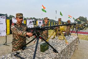 Indian Armed Forces Practice Ahead Of Observation Of  Vijay Diwas 2023 .