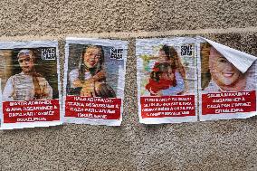 Posters Of Dead Children In Gaza - Paris