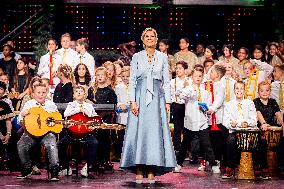 Queen Maxima At Recordings For The Christmas Music Gala - Netherlands