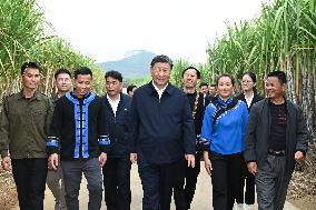 CHINA-GUANGXI-LAIBIN-XI JINPING-INSPECTION (CN)