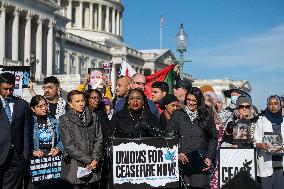 Ceasefire In Gaza Press Conference - Washington