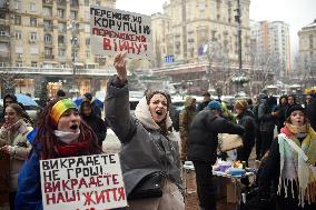 Rally in support of Ukrainian military in Kyiv