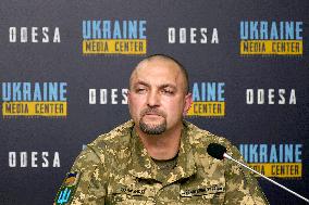Briefing of Oleksandr Okhrimenko