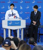 Baseball: New Los Angeles Dodger Shohei Ohtani