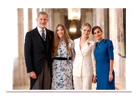 The Spanish Royal Family's Official Christmas Card - Madrid
