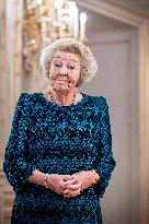 Princess Beatrix Receives The First Kingdom Calendar - The Hague