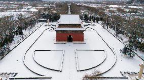 Ming Tombs Snow Scenery in Beijing