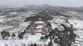 Ming Tombs Snow Scenery in Beijing