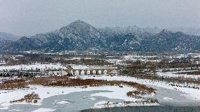 Ming Tombs Snow Scenery in Beijing