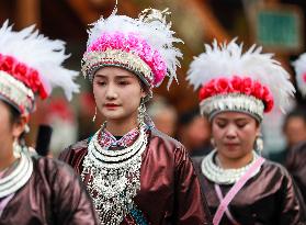 A Parade For The New Year of Dong in Qiandongnan