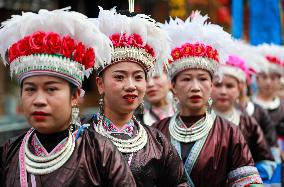 A Parade For The New Year of Dong in Qiandongnan