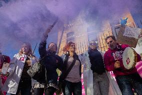 Indefinite Public Health Strike In Catalonia.