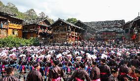 A Parade For The New Year of Dong in Qiandongnan