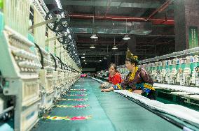 A Textile Enterprise in Congjiang