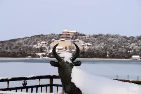 Summer Palace Snow Scenery in Beijing