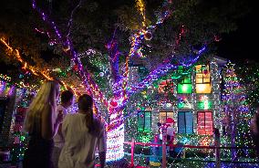 AUSTRALIA-SYDNEY-CHRISTMAS-LIGHT SHOW