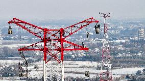 Drone Construction Power Grid