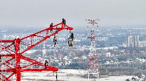 Drone Construction Power Grid