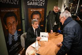 Nicolas Sarkozy Book Signing - Asnieres