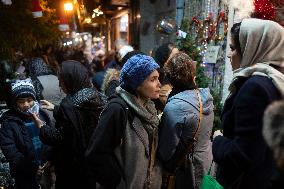 Christmas Shopping In Tehran, Iran