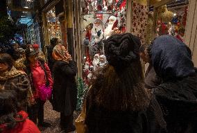 Christmas Shopping In Tehran, Iran