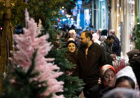 Christmas Shopping In Tehran, Iran