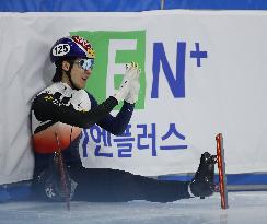 (SP)SOUTH KOREA-SEOUL-ISU WORLD CUP SHORT TRACK SPEED SKATING-MEN'S 1000M