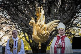 Notre-Dame Rooster Blessing Ceremony - Paris