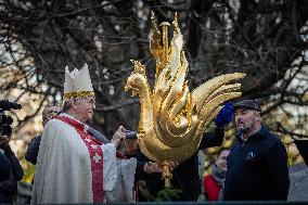 Notre-Dame Rooster Blessing Ceremony - Paris