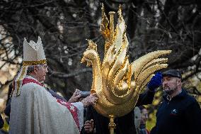 Notre-Dame Rooster Blessing Ceremony - Paris