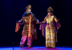 Artist Perform Assamese Bhaona In India