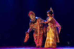 Artist Perform Assamese Bhaona In India