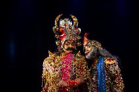 Artist Perform Assamese Bhaona In India