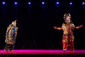 Artist Perform Assamese Bhaona In India