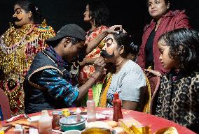 Artist Perform Assamese Bhaona In India