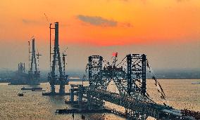 Changtai Yangtze River At Sunset